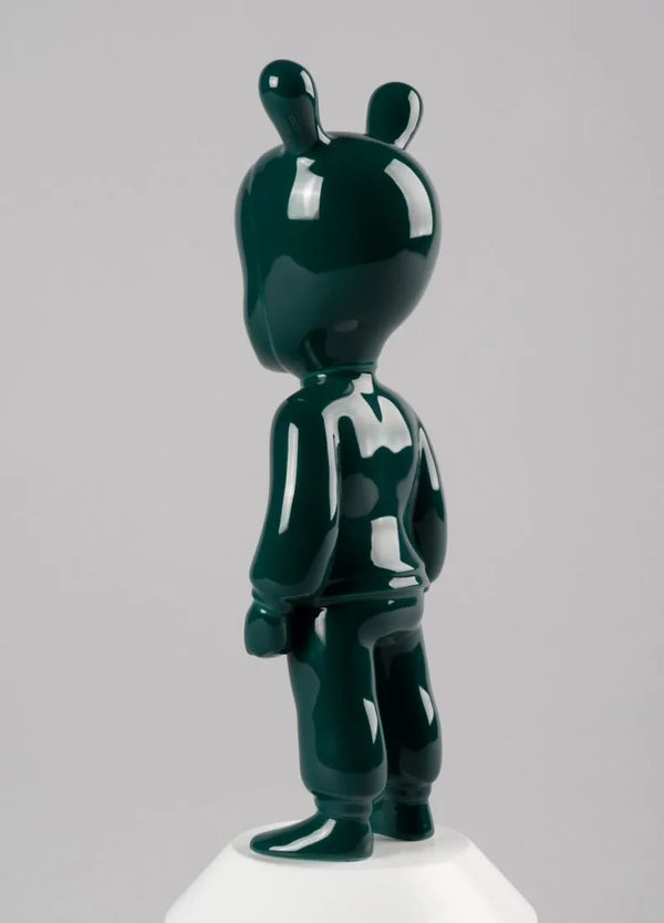 The dark green Guest Sculpture. Small model