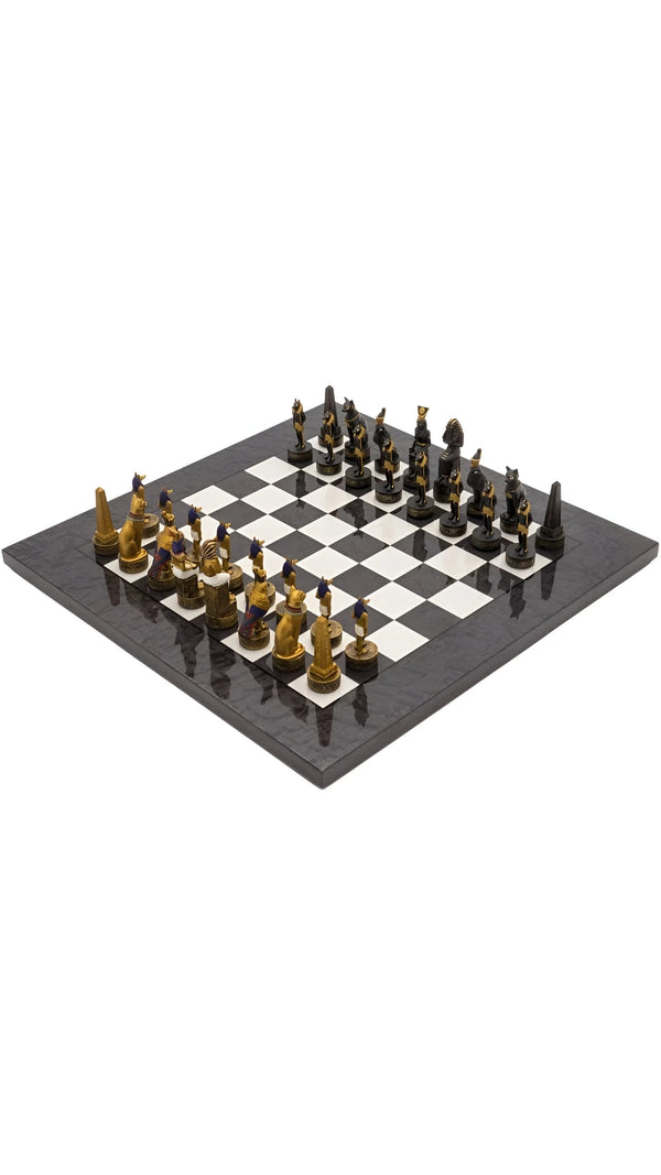 Wooden Briar Grey Board + The Ancient Egypt Hand Painted