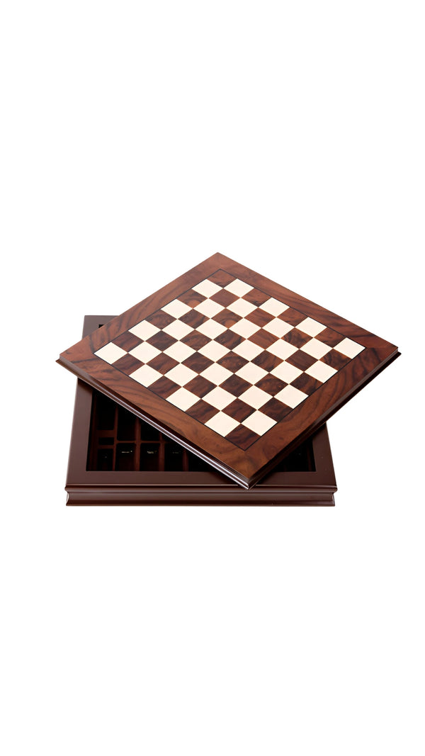 Walnut Briar ChessBoard Box Medium