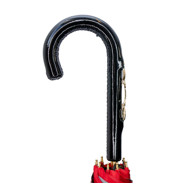 Red Umbrella with Bridles Print