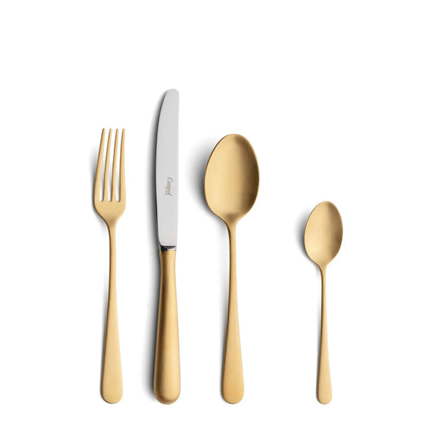 Alcantara Matte Brushed Gold Plated 24 Piece