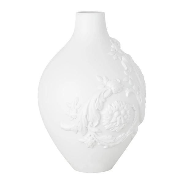 Rosenthal Versace Barocco 3D Weiss matt Vase