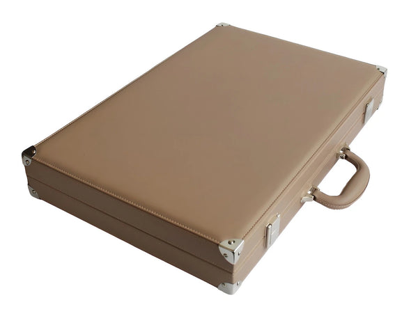 Folding Leatherette Backgammon Set