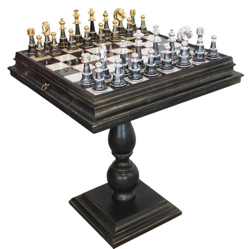 Chess BlackTable with Staunton XL Fantasy Style