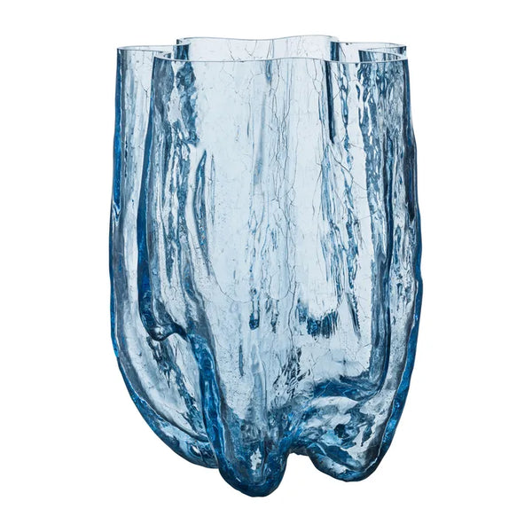 Crackle Vase Circular Glass