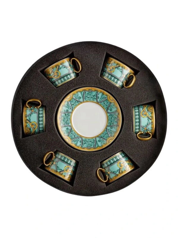 La Scala del Palazzo Set with 6 tea cups & saucers