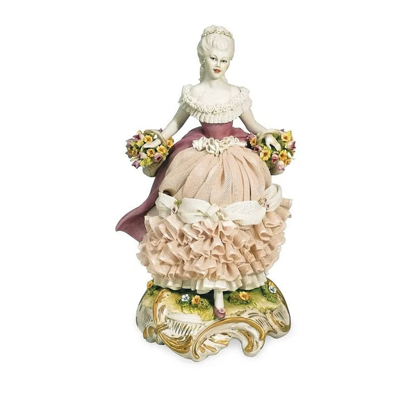 Lady with flowers