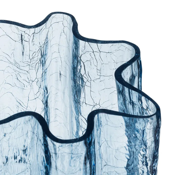 Crackle Vase Circular Glass