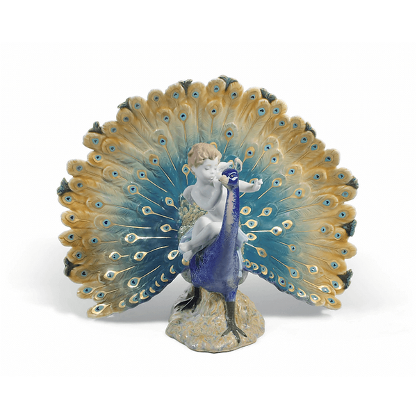 Cherub On A Peacock