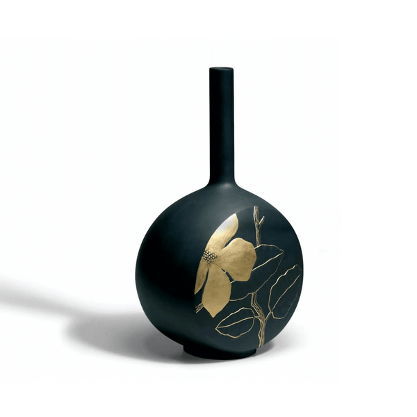 Canvas Vase Flower Twig Black