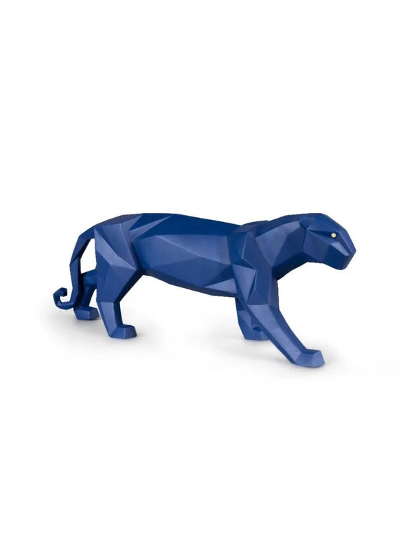 Panther Figurine Blue