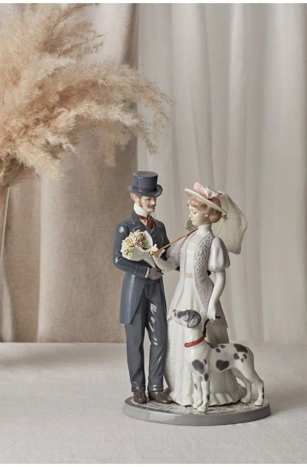 A romantic stroll