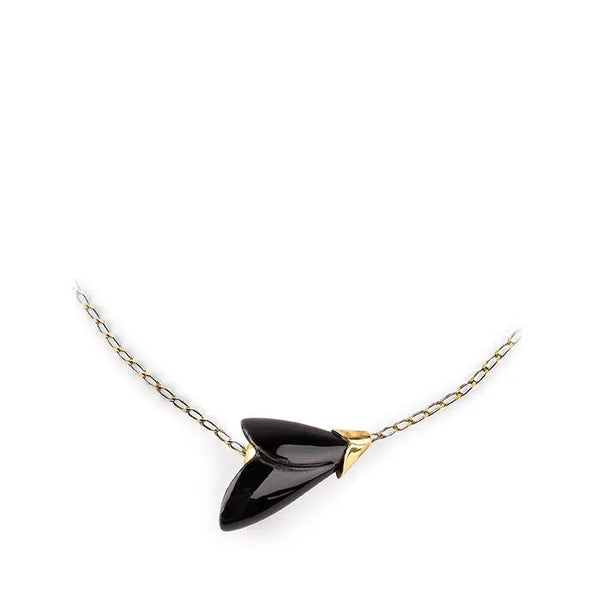 Heliconia Black Necklace