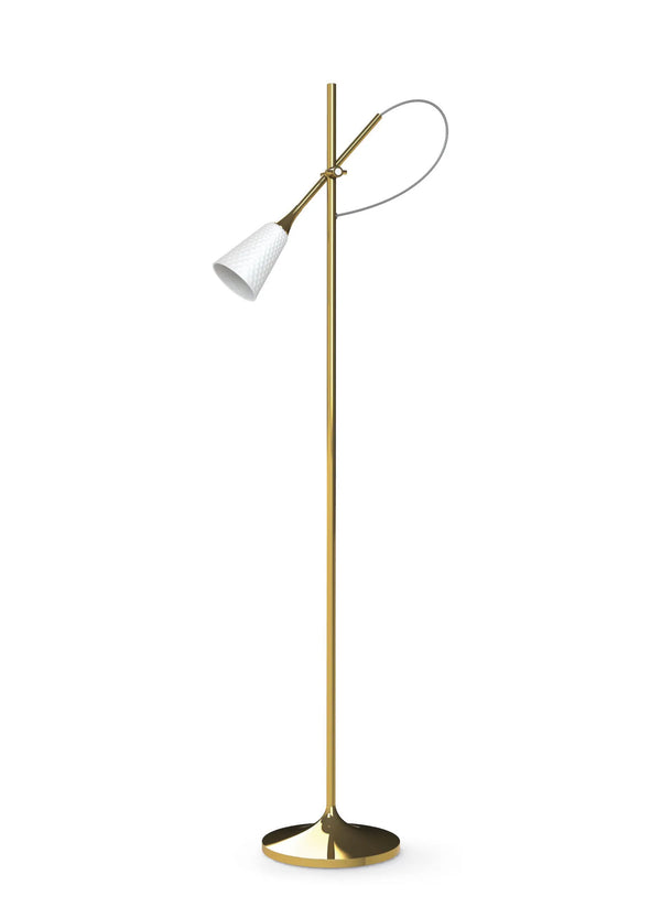 Jamz Floor Reading Lamp Gold