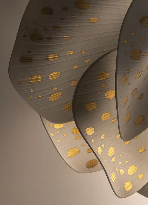 Nightbloom Floor Lamp White & Gold