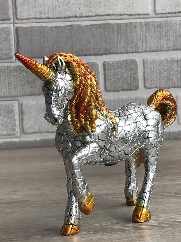 Mosaic Unicorn Sculpture