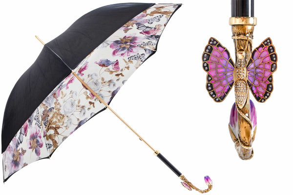 Purple Butterfly Umbrella