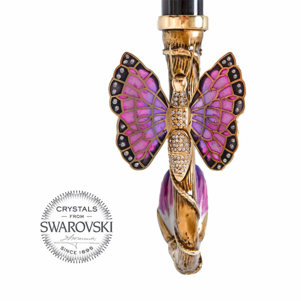 Purple Butterfly Umbrella