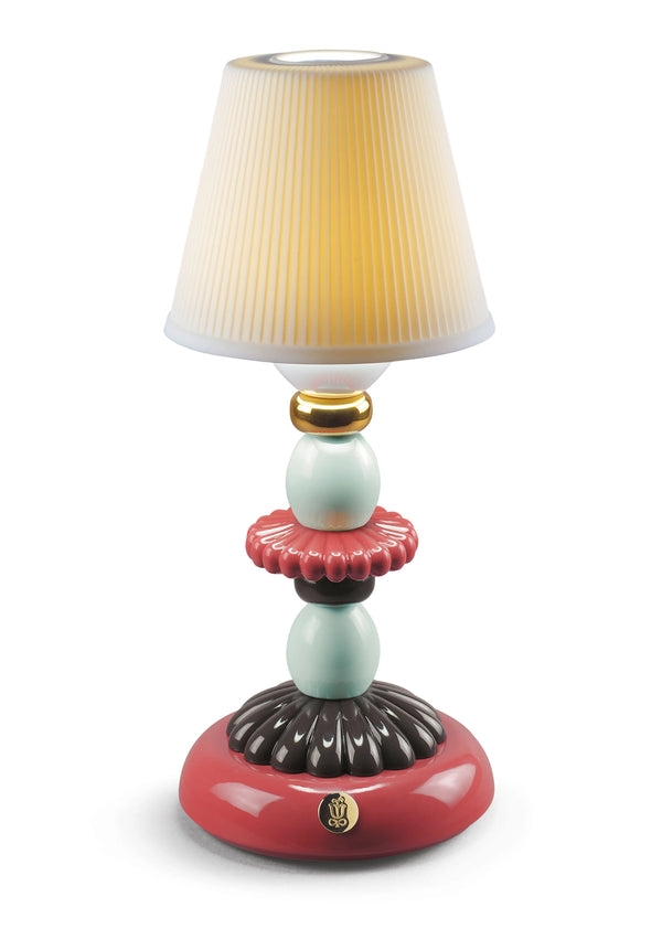 Lotus Firefly Golden Fall Table Lamp Red Coral