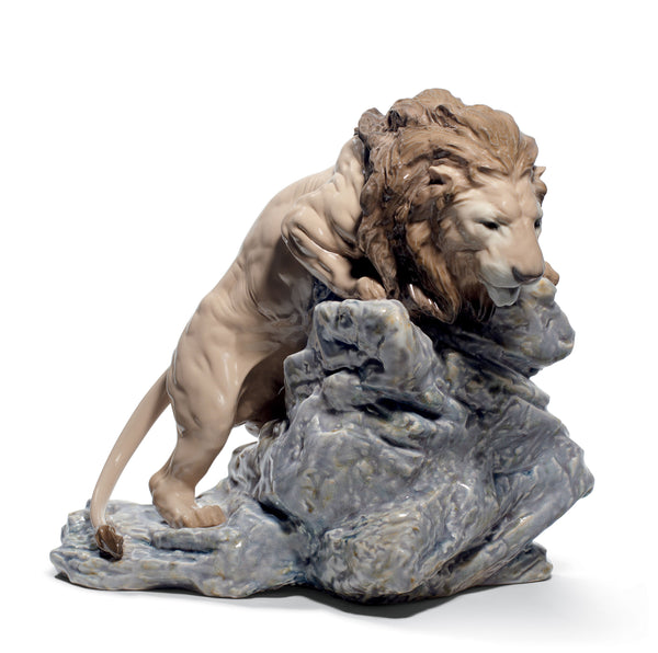 Lion Pouncing