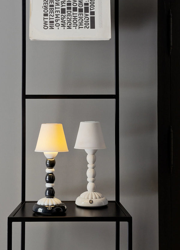 Palm Firefly Table Lamp Black and White