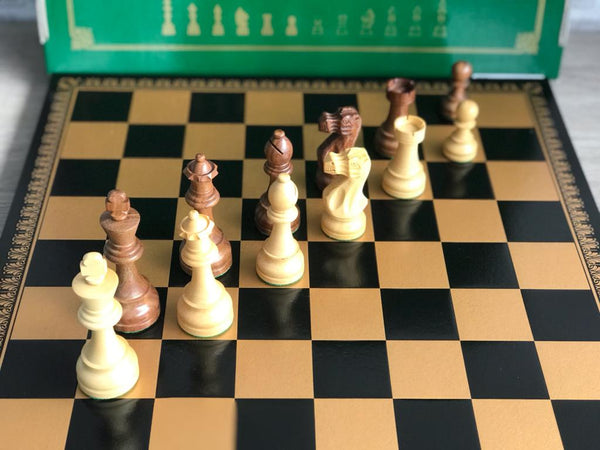 Golden Rosewood Chess Set