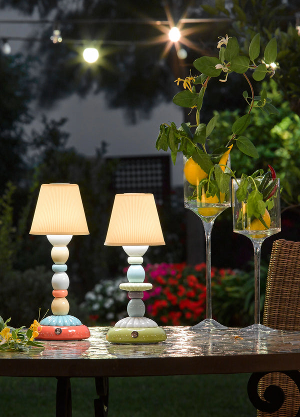 Palm Firefly Table Lamp Pale Blue