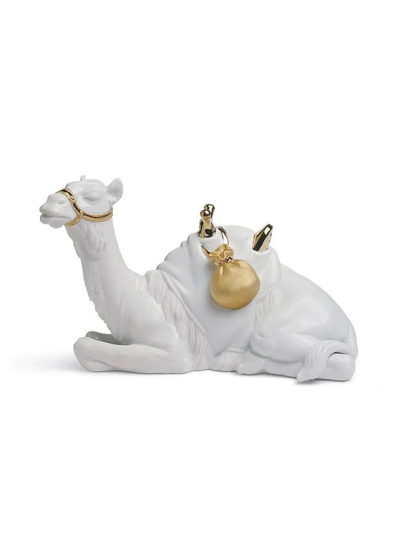 Camel Nativity Golden Lustre