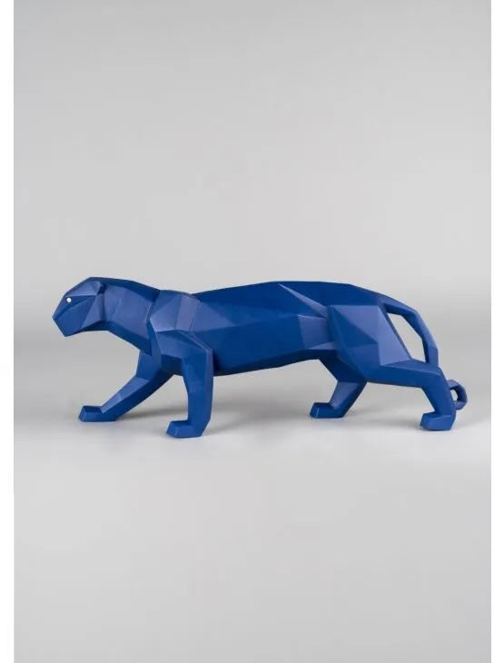 Panther Figurine Blue