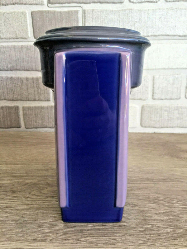 Cuboid Violet Vase