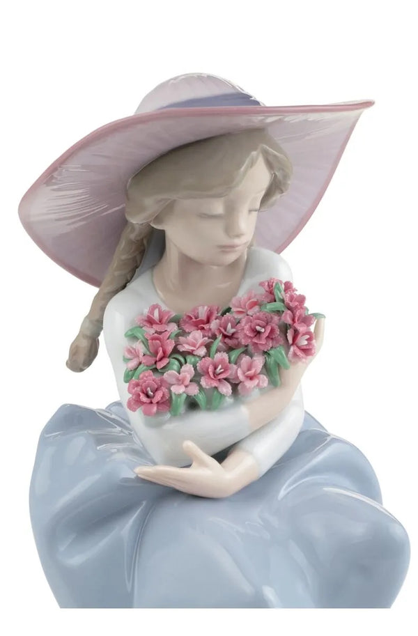 Fragrant Bouquet Girl with Carnations