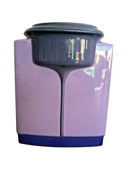 Cuboid Violet Vase