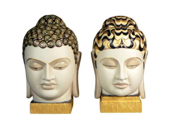 Buddha I & II  Golden and Blue