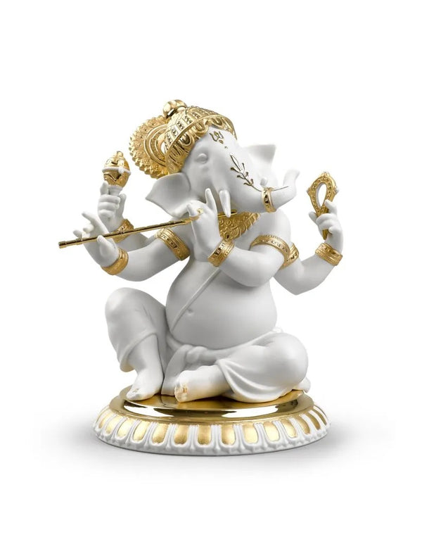 Bansuri Ganesha Golden Lustre