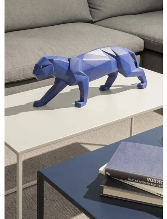 Panther Figurine Blue