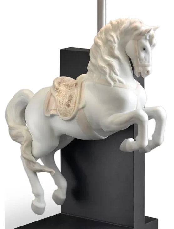 Horse on Courbette Lamp