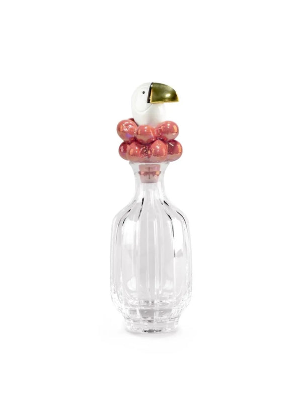 Toucan Glass Bottle Golden Luster