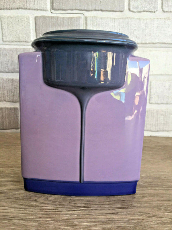 Cuboid Violet Vase