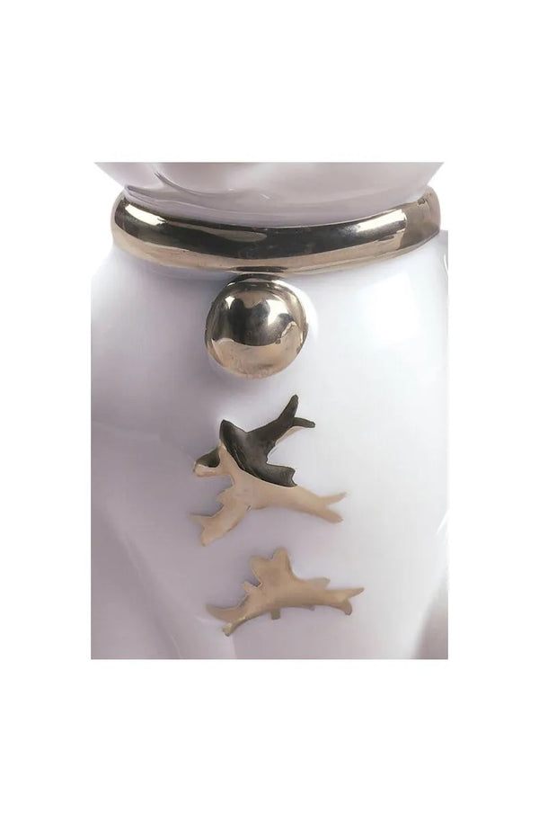 Maneki Neko Silver Lustre