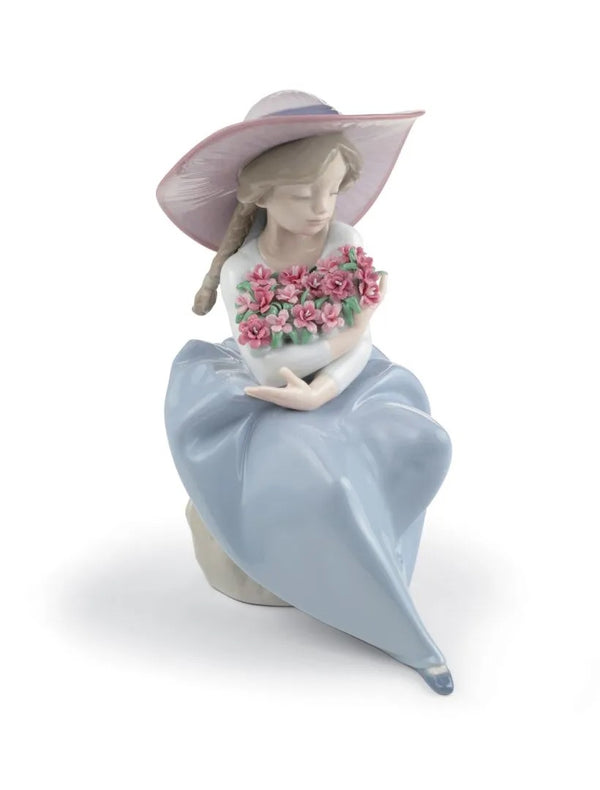 Fragrant Bouquet Girl with Carnations