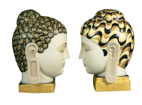 Buddha I & II  Golden and Blue
