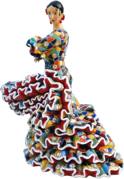 Dancer Mosaic Figurine